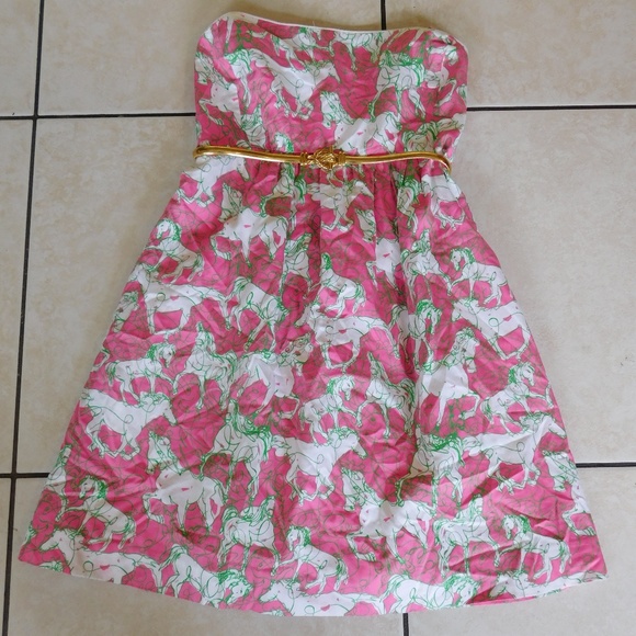 Lilly Pulitzer Dresses & Skirts - LILLY PULITZER WYATT WILD HORSES PRINT DRESS SZ 0